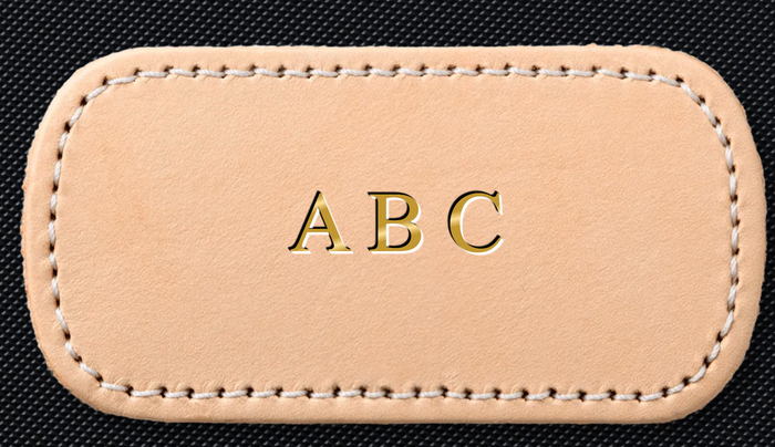 All Same Size Monogram (all capitalized letters) / Gold Foil