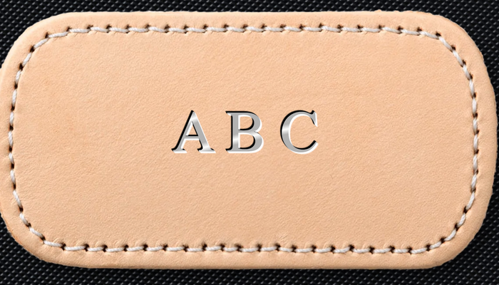 All Same Size Monogram (all capitalized letters) / Silver Foil