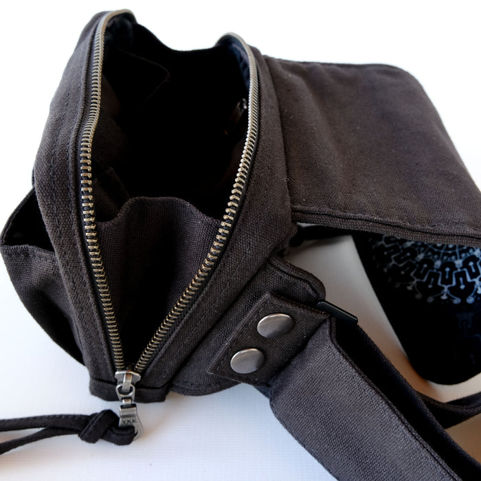 Icaruna Belt Bag — Shipibo Icaro Art Belt Bag - UV Blacklight Effect by Symbolika