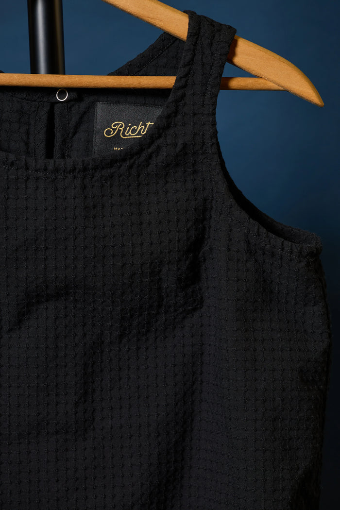 Ina Dobby Tank in Black