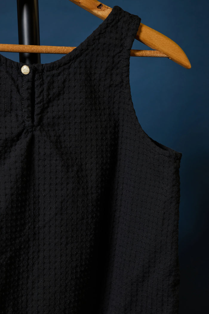 Ina Dobby Tank in Black