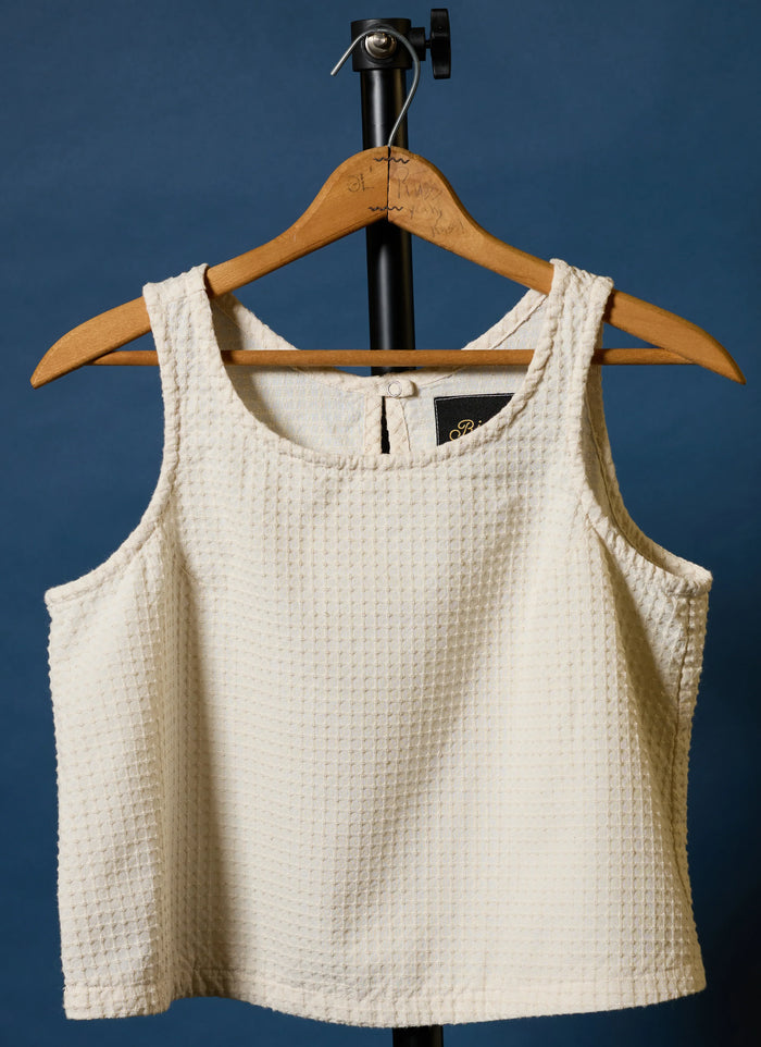 Ina Dobby Tank in Chalk