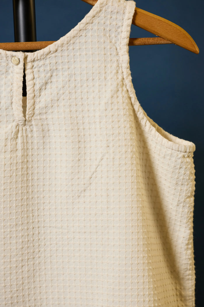 Ina Dobby Tank in Chalk