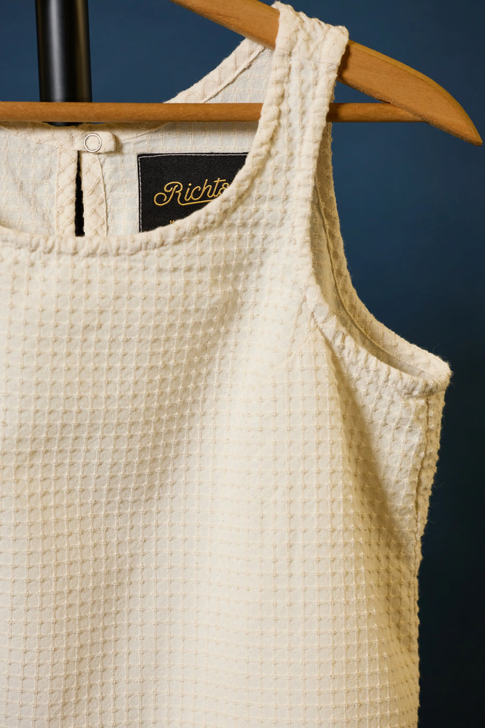 Ina Dobby Tank in Chalk