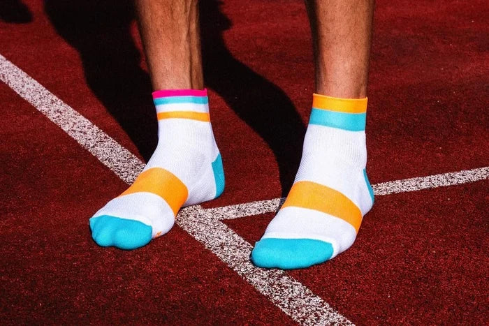 Incylence | Running Bands Short | Cyan / Orange