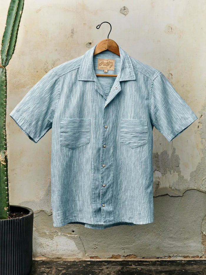 i+w x richter goods hanten weave pearl snap  front view