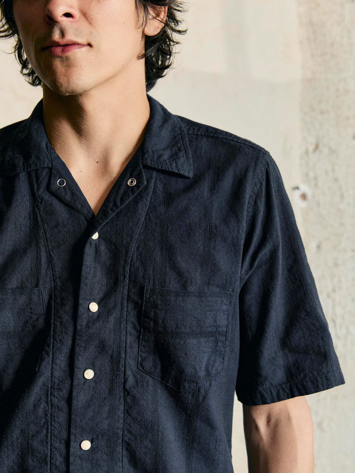 i+w x richter goods tonal striped pearl snap pocket