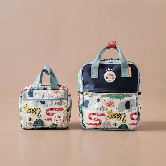 Just Bee Kids Animal Backpack and Lunch Bag Set
