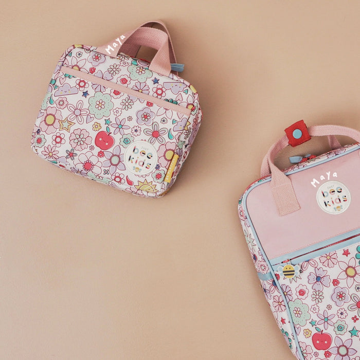 Just Bee Kids Retro Floral Backpack and Lunch Bag Set