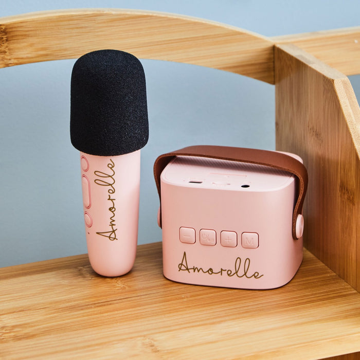 Lalarma Pink Karaoke Set with Microphone