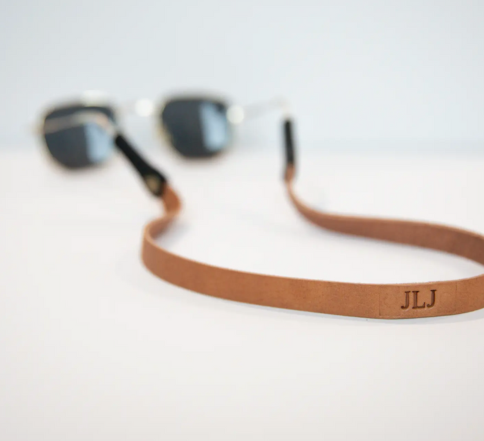 Leather Sunglass Strap -Lite Brown
