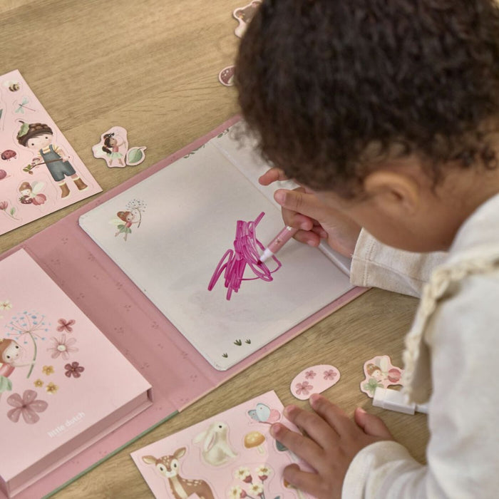 Little Dutch® Magnetic Activity Book Rosa Fairy Garden – slika 8