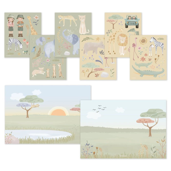 Little Dutch® Sticker Book Safari Friends – slika 2