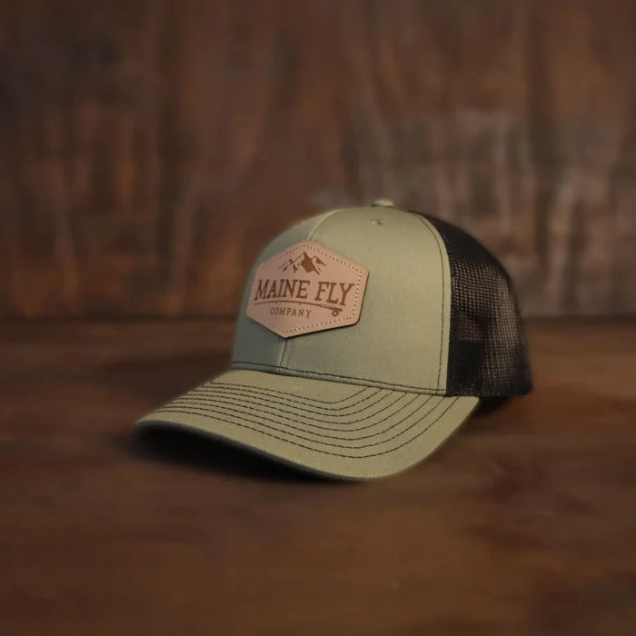 Maine Fly Co Leather Patch Hat