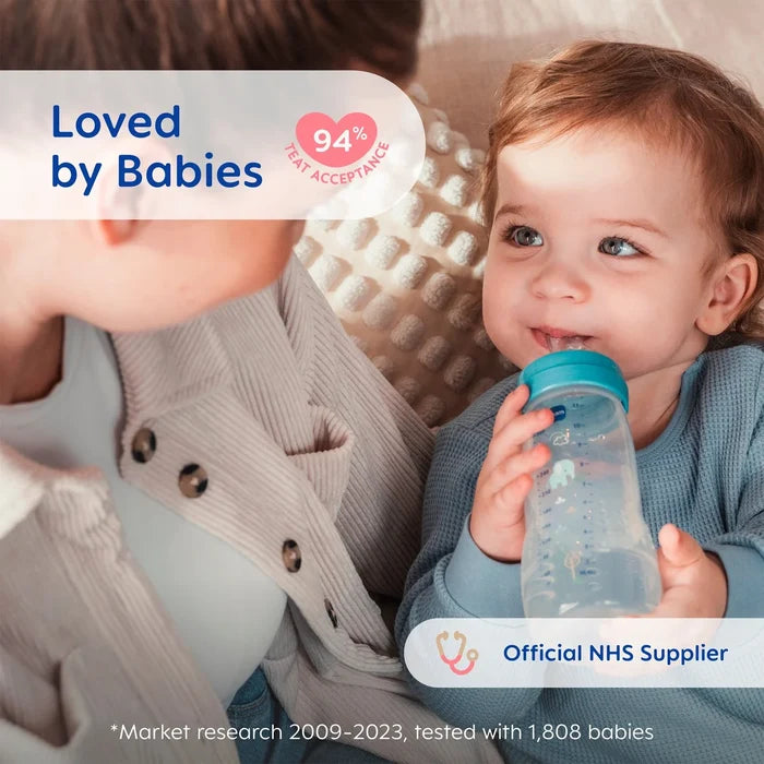 Mam Easy Active Baby Bottle Fast Flow Teat 4 Months+ 2*330ml