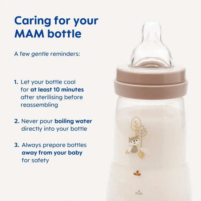 Mam Easy Start Anti-Colic Bottle Fast Flow Teat 4+ Months Self Sterilising Function 2* 320ml/11oz
