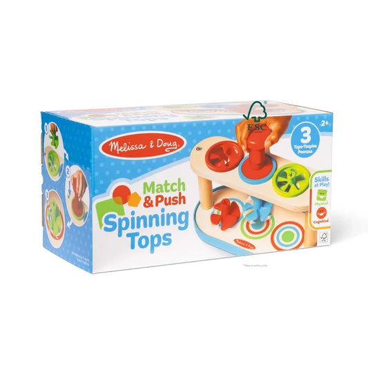 Match & Push Spinning Tops