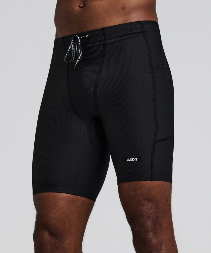 Men's Cadence™ 7 Pocket Half Tights - Black