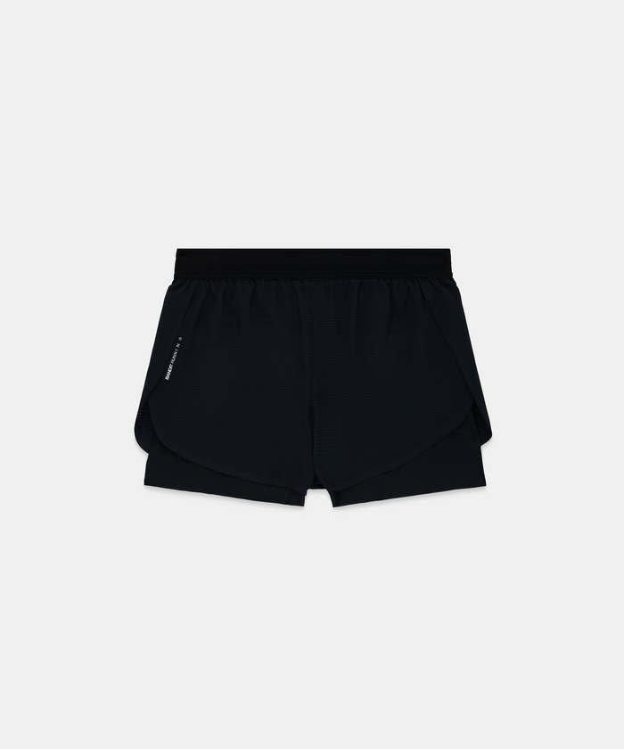 Men's CoolGrid™ 2-in-1 Run Short - Black