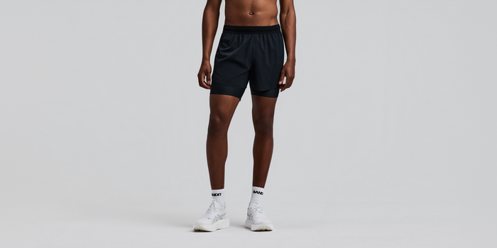 Men's CoolGrid™ 2-in-1 Run Short - Black
