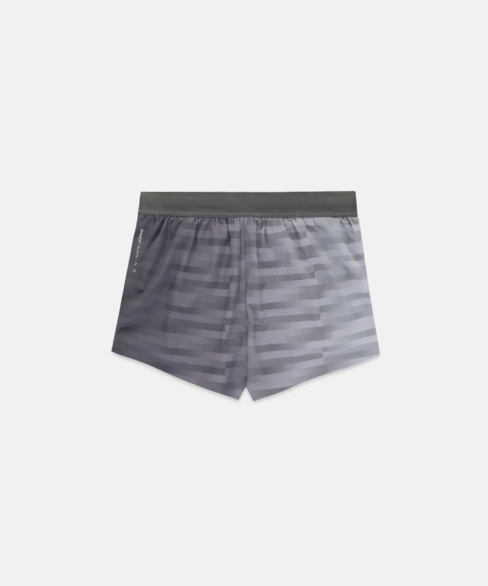 Men's CoolGrid™ 3" Split Short - Uneven Gradient - Plaster / Slate