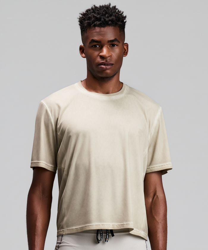 Men's FrioSoft™ Perforated Box Tee - Plaster