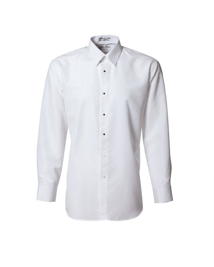 Men's Slim Fit Microfiber Tuxedo Shirts - Plain Front - Tuxgear
