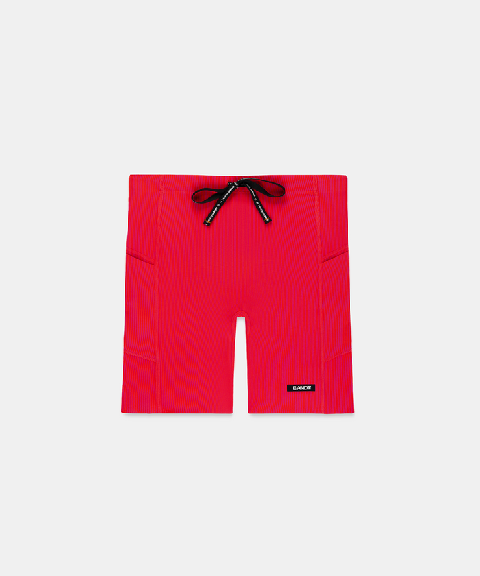 Men's Striped Cadence™ Half Tights - Poppy / Azalea