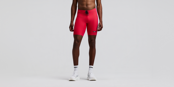 Men's Striped Cadence™ Half Tights - Poppy / Azalea