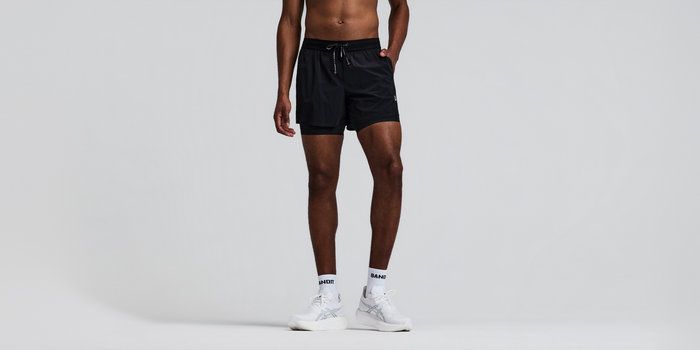 Men's Vento™ 2-In-1 Run Short - Black