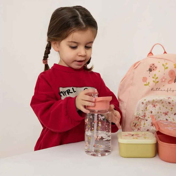 Miniland® Steklenička s slamico 450ml Butterfly Miniland