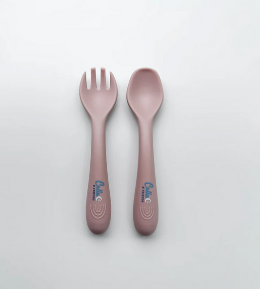 My First Silicone Utensils - Petal Pink