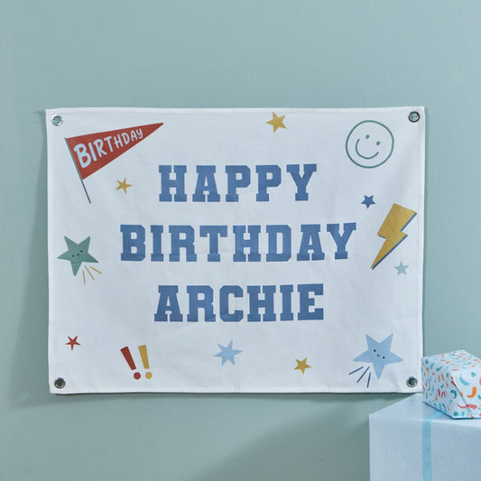My Kids Personalised Birthday Boy Large Wall Hanging