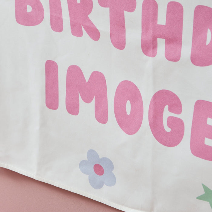 My Kids Personalised Birthday Girl Large Wall Hanging