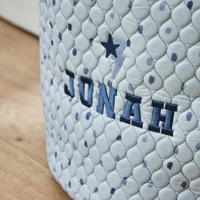 My Kids Personalised Large Lightning Bolt Blue Storage Bag