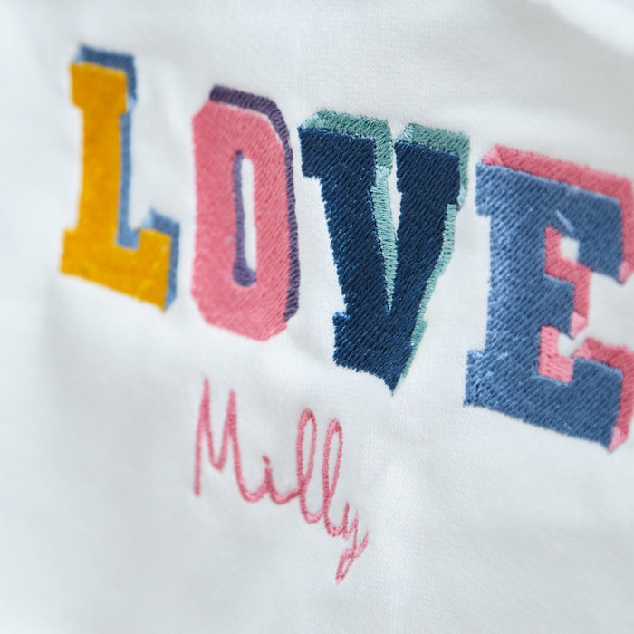 My Kids Personalised LOVE Rainbow Sweatshirt