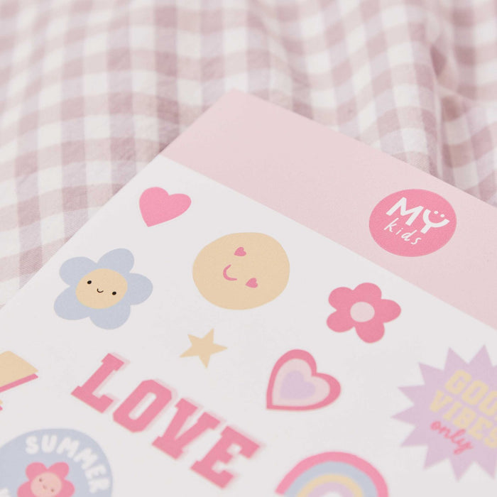 My Kids Personalised Pink Guitar Sticker Sheet