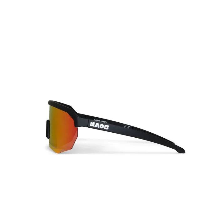 Naos | Helbo Sportbril | Matte Black / Black Red