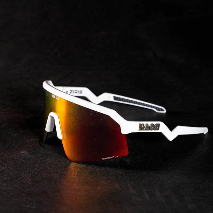 Naos | Ziris Sportbril | Glossy White / Black / Red Naos