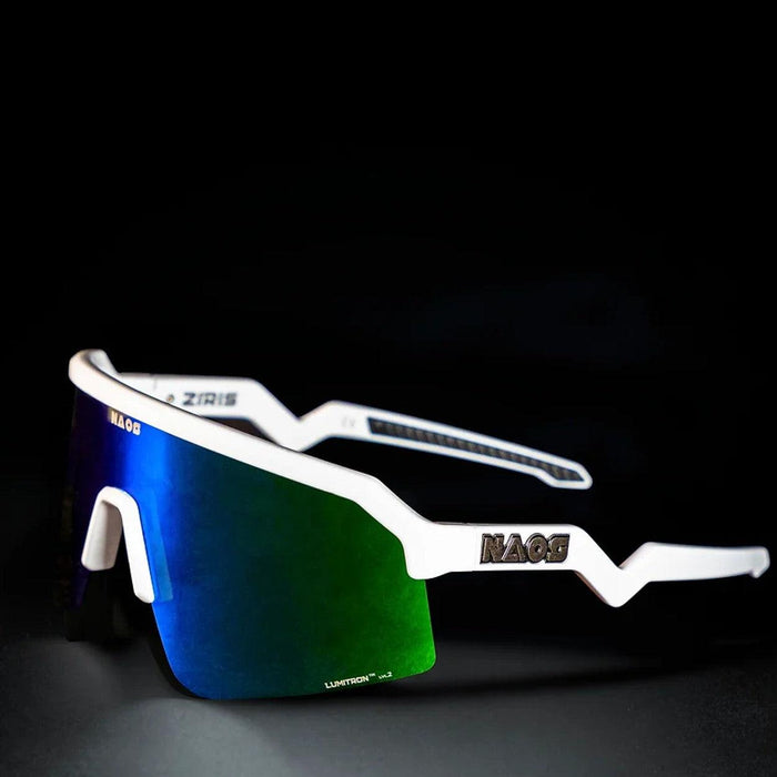 Naos | Ziris Sportbril | Glossy White / Blue Naos