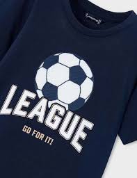 Navy Soccer League T-Shirt