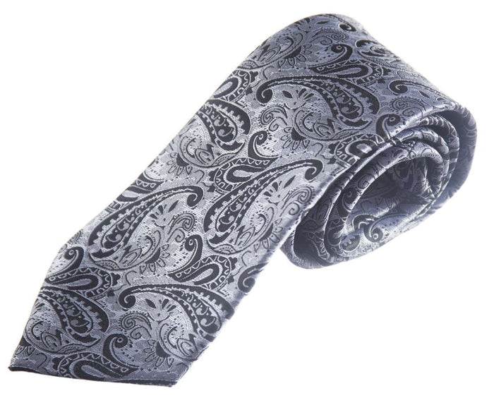 Mens / Silver/Black Paisley