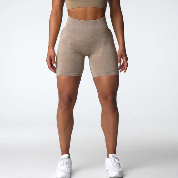 NVGTN - Beige Scrunch Seamless Shorts