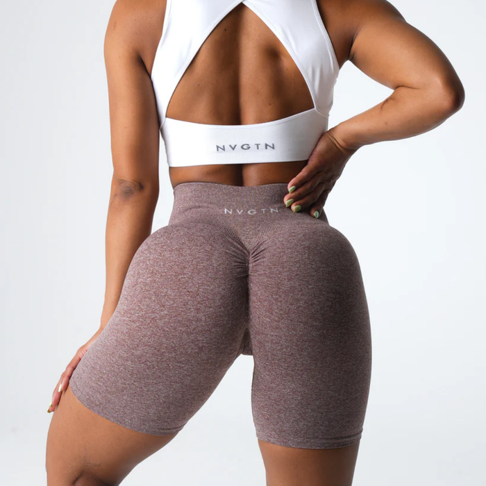 NVGTN - Cocoa Scrunch Seamless Shorts
