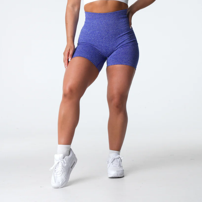 NVGTN - Electric Blue Scrunch Seamless Shorts
