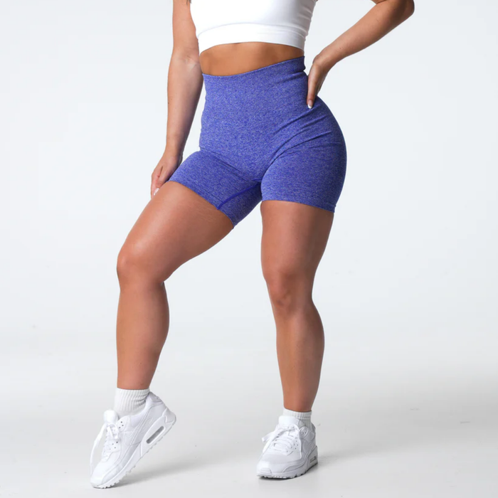 NVGTN - Electric Blue Scrunch Seamless Shorts