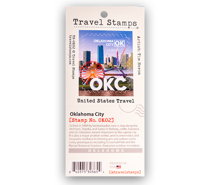 Oklahoma City Travel Stamp
