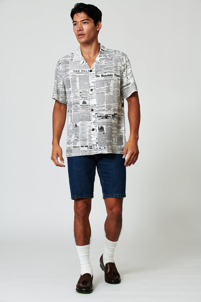 Old News Coconut Camp Shirt