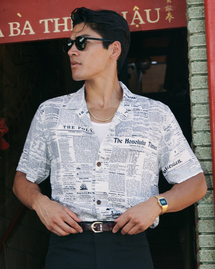 Old News Coconut Camp Shirt