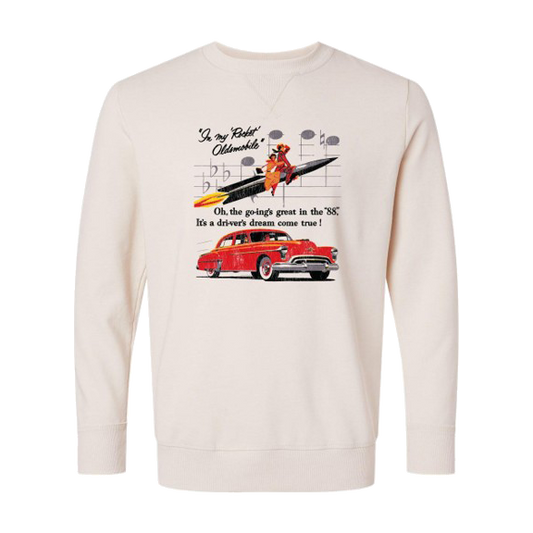 Oldsmobile 88 Rocket Unisex Vintage Wash Crewneck